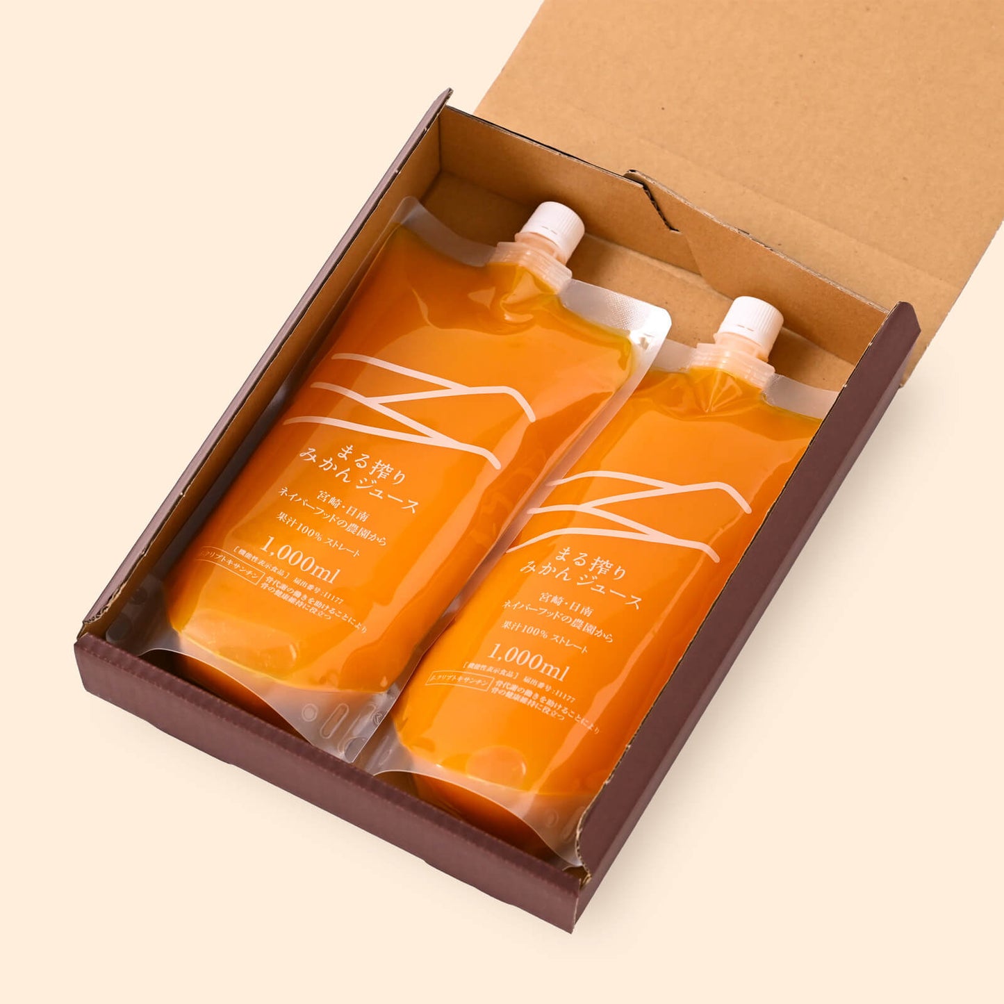 まる搾りみかんジュース（1000ml×2本）